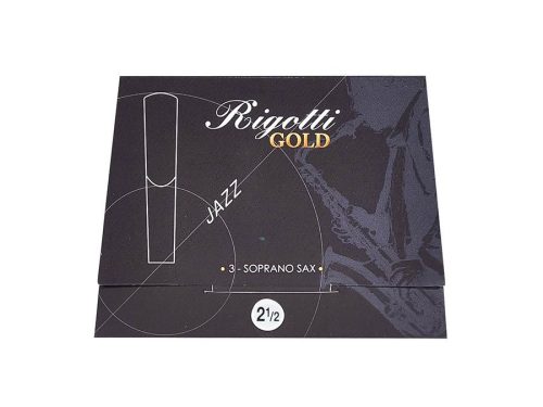 RGS25/3 Rigotti Gold soprano saxophone reeds, 3-pack, 2.5