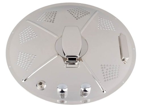 RHP-20/CH Royall Single Cone coverplate pickup assembly Hotplate for biscuit style resonators - chrome