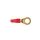 RING-15-RD Proel  cable eye, red shielding, gold contacts 6 pcs, eye diam 8,5mm, cable diam 6,2mm