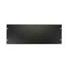 RK-4-L Boston  19 inch rack panel, metal, black, rack plate, bended edge, 4 HE