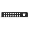 RK-5416-N Proel  19 inch rack panel, 2 HE, metal, black, 1 cmil-54 hole and 16 xlr