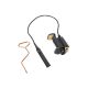 RLST-VOMN Realist  transducer for viola, black wrapped copper element, 1/8" clamp-on mini jack