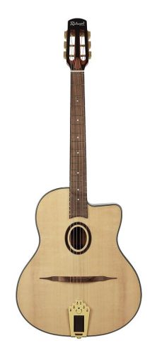 RM-150-NT Richwood  Hot Club Solid O jazz guitar, solid sitka spruce top, natural, O-shaped sound hole