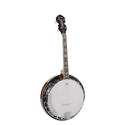   RMB-904-SS Richwood Heritage Series tenor banjo 4-string, aluminium rim + tone ring, ebony fingerboard, 24 brackets, 17 frets