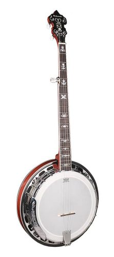 RMB-905-A Richwood Heritage Series raised head bluegrass banjo 5-string, aluminium rim + tone ring, ebony fingerboard, 24 brackets