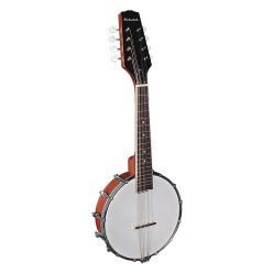   RMBM-408 Richwood Heritage Series open back mandolin banjo with mahogany rim, 12 brackets