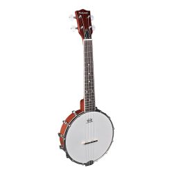   RMBU-404 Richwood Heritage Series open back ukulele banjo with mahogany rim, 12 brackets