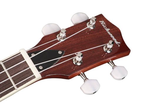 RMBU-404 Richwood Heritage Series open back ukulele banjo with mahogany rim, 12 brackets