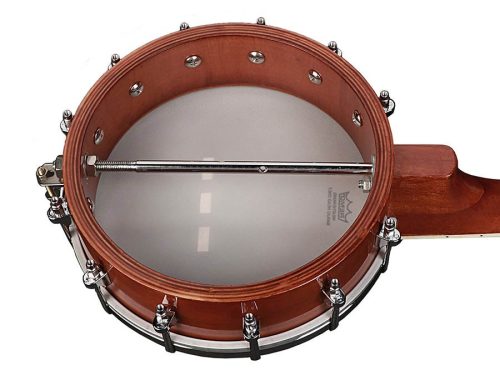 RMBU-404 Richwood Heritage Series open back ukulele banjo with mahogany rim, 12 brackets