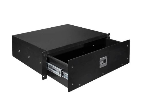 RMD-03 Boston  19 inch rack drawer 3HE with lift lock, internal height 117mm