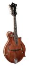 RMF-220-WN Richwood Heritage Series F-style mandolin with solid flamed maple body & solid spruce top, oil varnish walnut