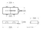 RP-JMBADWH Roswell  vintage single coil JM pickup, Alnico 5 rods, bridge, aged white