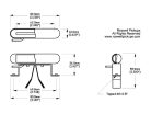 RP-LS2NCR Roswell  single coil lipstick pickup, Alnico 5 bar, neck or bridge, chrome