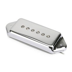   RP-P90DCRB Roswell  P90 single coil pickup for arched top guitars, Alnico 5 rods, bridge, chrome