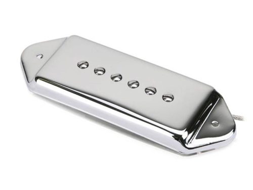 RP-P90DCRN Roswell  P90 single coil pickup for arched top guitars, Alnico 5 rods, neck, chrome