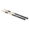 RS-12-BSC Hayman  drum rods, black handle, 12 rods, solid core, length 400 mm., head diameter 15 mm., bamboo