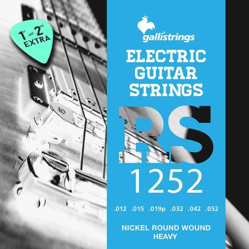 RS-1252 Galli  string set electric, nickel roundwound, heavy, 012-015-019-032-042-052