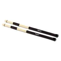   RS-19-B Hayman  drum rods, black handle, 19 rods, rubber ring, length 400 mm., head diameter 15 mm., bamboo