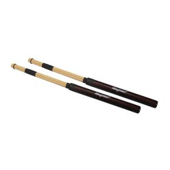   RS-19-BB Hayman  drum rods, bamboo, black handle, 19 rods, rubber ring, length 410 mm., head diameter 15 mm.