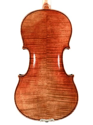 RV-1534 Rudolph Conservatoire violin 3/4, antique style oil varnish, flamed maple, ebony fittings