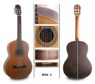 Rosa S Salvador Cortez Iberia Series classic guitar solid European spruce top + Indian rosewood, open pore finish