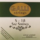 S-018 Galli  string set saz, silverplated extra light 007-009-007-014-022