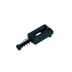   S-140-B Boston  bridge saddles, metal, Stallion, p=10,5, with spring and screw, 6-pack, black, width=10,5mm