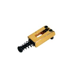   S-140-G Boston  bridge saddles, metal, Stallion, p=10,5, with spring and screw, 6-pack, gold, width=10,5mm