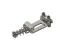 S-145-N Boston  bridge saddle, metal, Stallion, p=10,5, with spring and screw, 6-pack, nickel