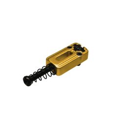   S-146-G Boston  bridge saddles, metal, Stallion roller, p=10,8, with spring and screw, 6-pack, gold