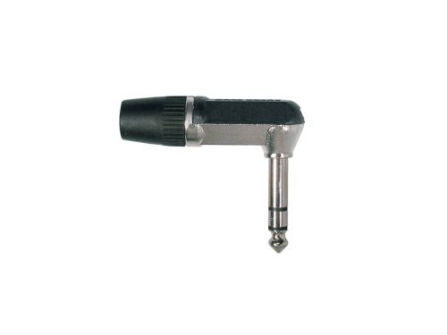 S-3-RCS Boston  jack plug, 6,3mm, aluminium, angled, rubber 7mm, 3-pole