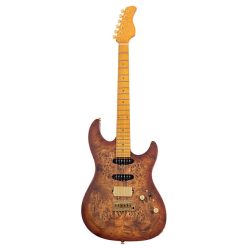   S10 HSS/NB Sire Guitars S Series Larry Carlton swamp ash electric guitar S-style, natural burst, hardcase included