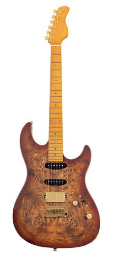 S10 HSS/NB Sire Guitars S Series Larry Carlton swamp ash electric guitar S-style, natural burst, hardcase included