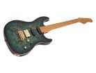 S10 HSS/TGR Sire Guitars S Series Larry Carlton swamp ash electric guitar S-style, transparent green, hardcase included