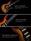 S3/TS Sire Guitars S3 Series Larry Carlton electric guitar S-style tobacco sunburst