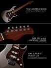 S7/CGM Sire Guitars S7 Vintage Series Larry Carlton electric guitar S-style champagne gold metallic