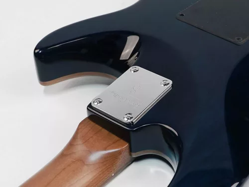 S7FML/TBL Sire Guitars S Series Larry Carlton electric guitar S-style lefty with flamed maple top transparent blue