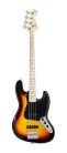 SBM1/3TS SX Modern Series JB style electric bass guitar with gigbag, 3 tone sunburst