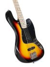 SBM1/3TS SX Modern Series JB style electric bass guitar with gigbag, 3 tone sunburst