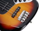 SBM1/3TS SX Modern Series JB style electric bass guitar with gigbag, 3 tone sunburst