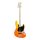 SBM1/BF SX Modern Series JB style electric bass guitar with gigbag, burning fire