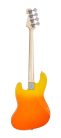 SBM1/BF SX Modern Series JB style electric bass guitar with gigbag, burning fire