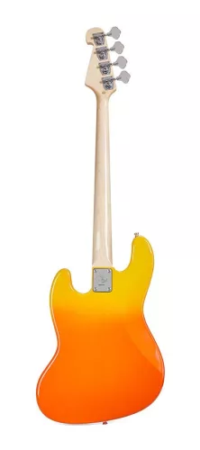 SBM1/BF SX Modern Series JB style electric bass guitar with gigbag, burning fire