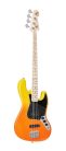 SBM1/BF SX Modern Series JB style electric bass guitar with gigbag, burning fire