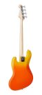 SBM1/BF SX Modern Series JB style electric bass guitar with gigbag, burning fire