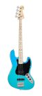 SBM1/BG SX Modern Series JB style electric bass guitar with gigbag, blue glow