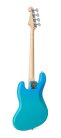 SBM1/BG SX Modern Series JB style electric bass guitar with gigbag, blue glow