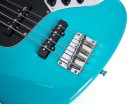 SBM1/BG SX Modern Series JB style electric bass guitar with gigbag, blue glow