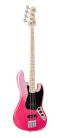 SBM1/PT SX Modern Series JB style electric bass guitar with gigbag, pink twilight