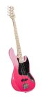 SBM1/PT SX Modern Series JB style electric bass guitar with gigbag, pink twilight